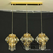 UL Listed Restaurant Pendant Lighting With Three Small crystal chandelier LT-73052